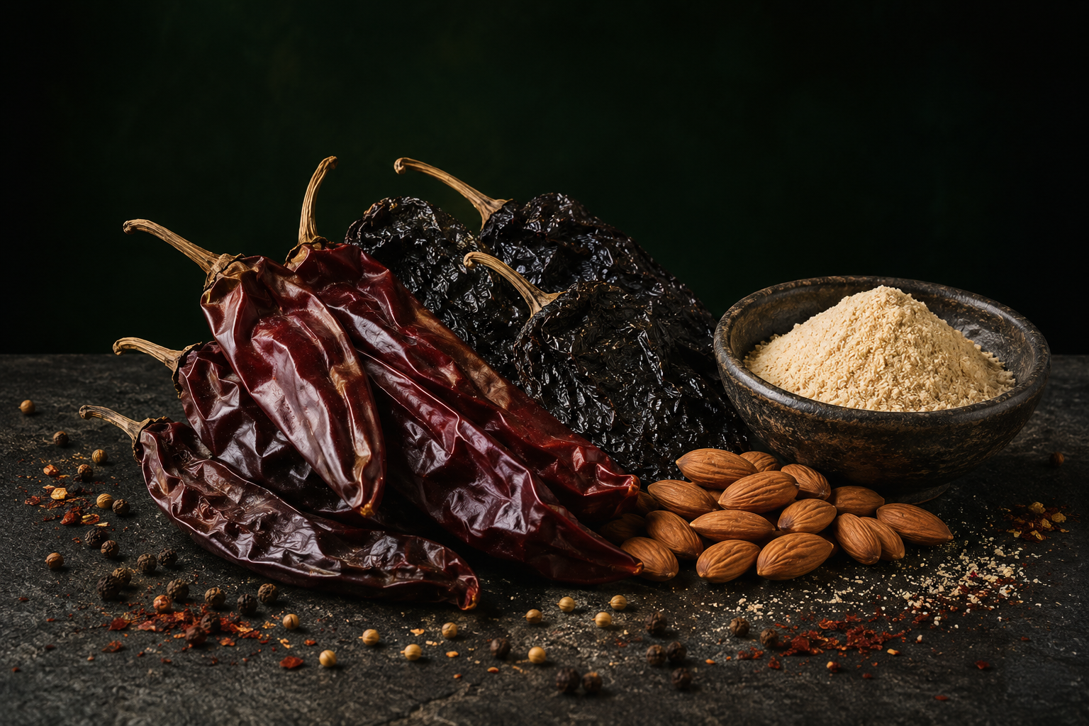 Chiles secos, frutos secos y especias DIGRAN
